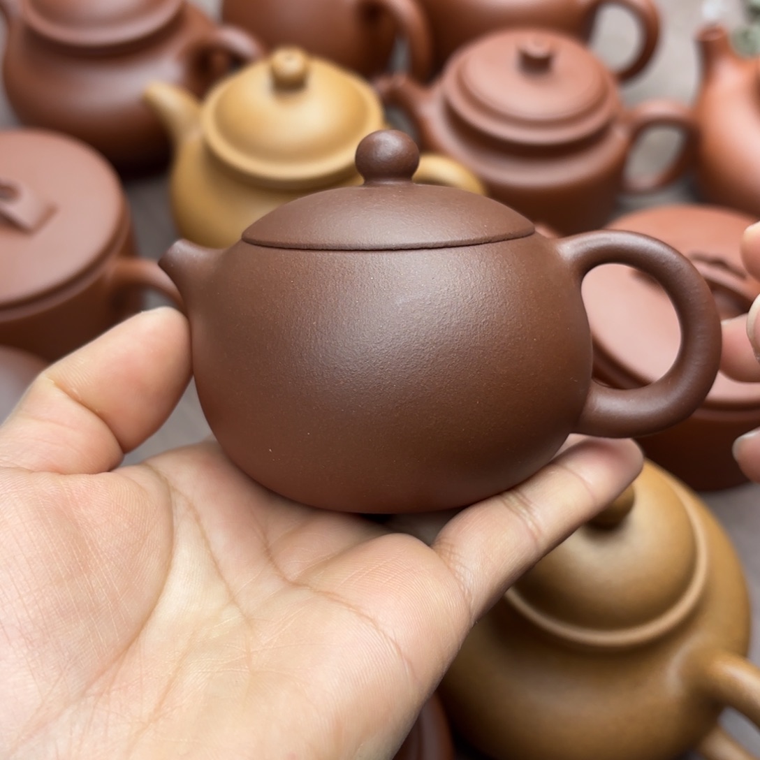紫砂茶壶紫泥西施110cc微瑕