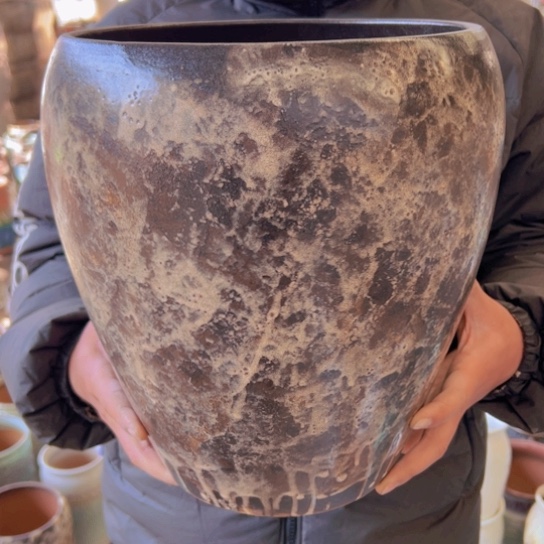 紫砂花盆高31口25————-