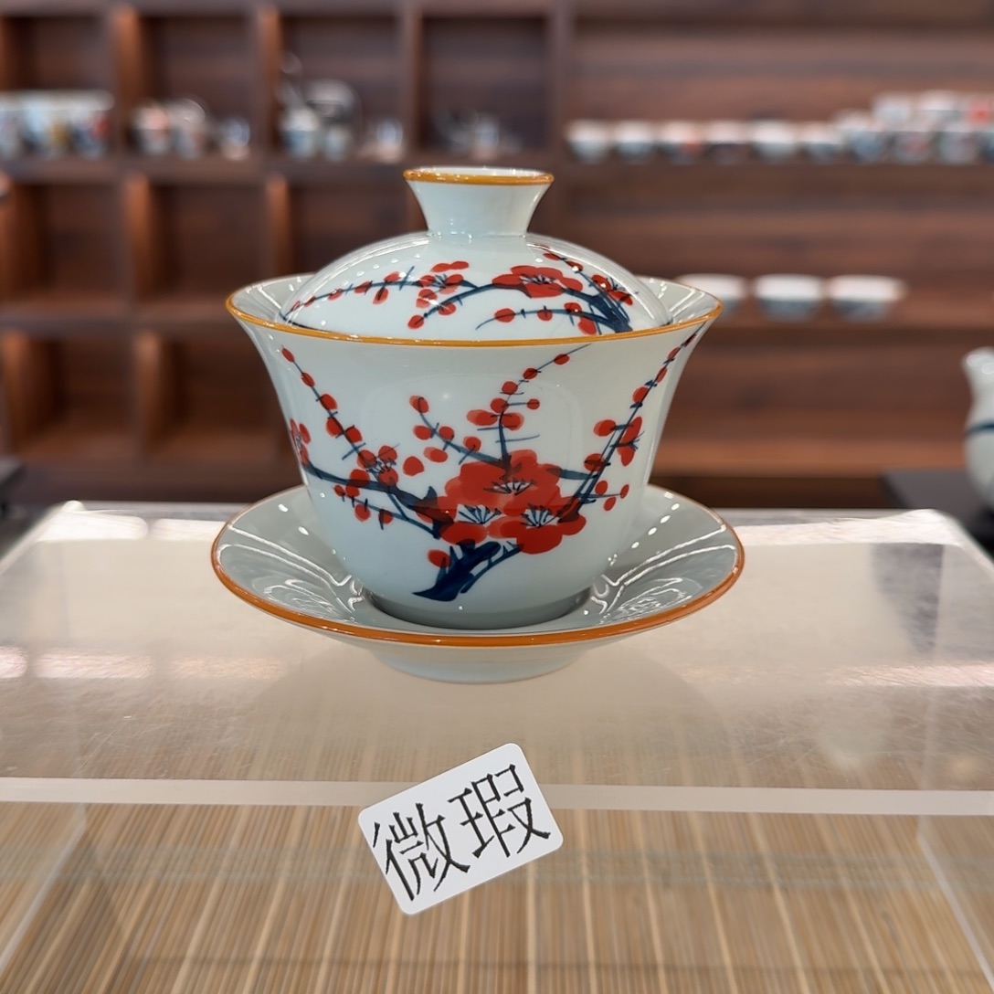 釉下彩纯手绘微瑕