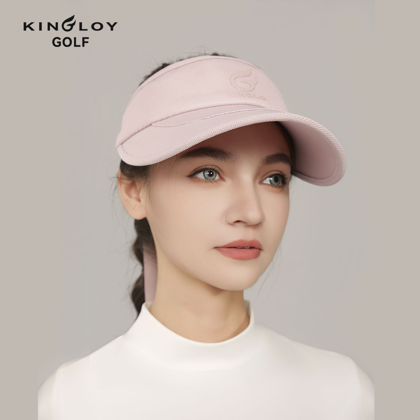 KINGLOY高尔夫球帽女25新款空顶帽子松紧可调节遮阳帽大檐防晒帽