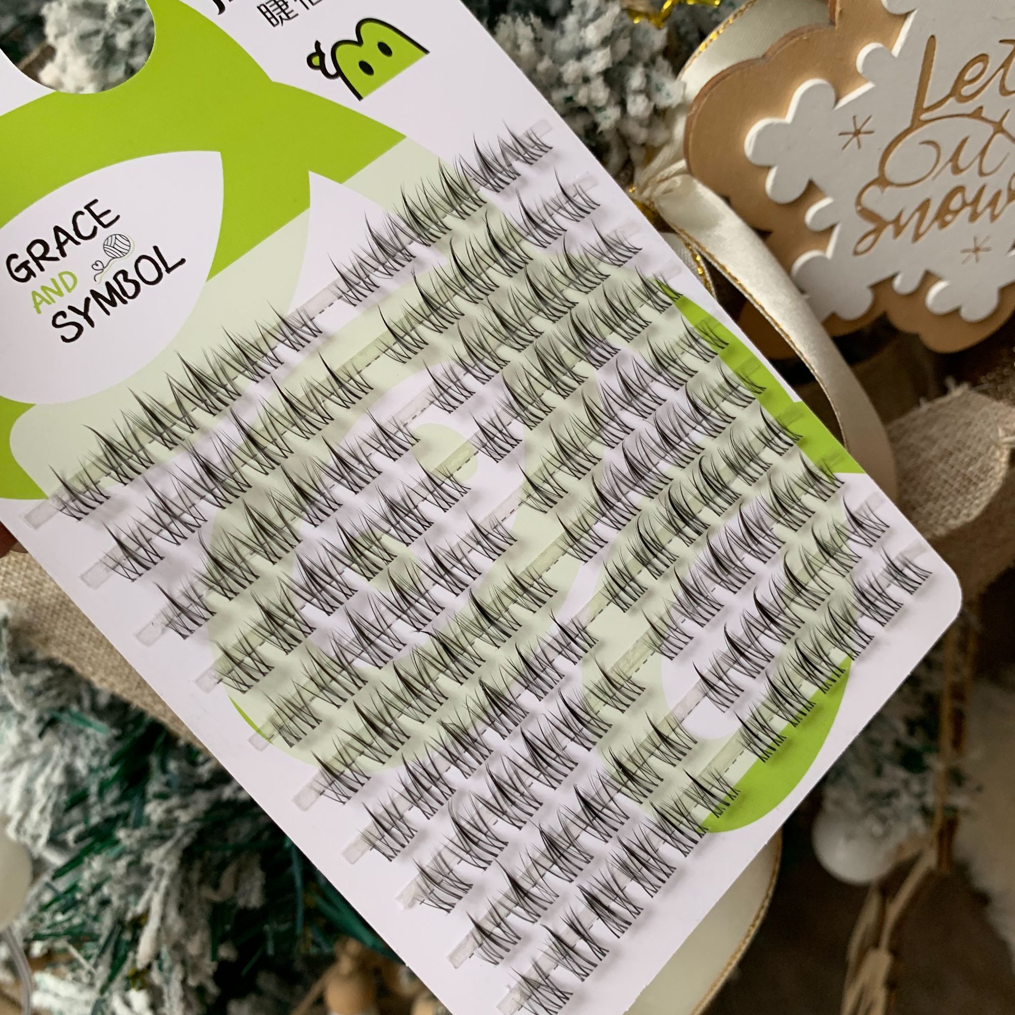 睫恬恬 碎碎冰 短短款女团 非免胶大十排  