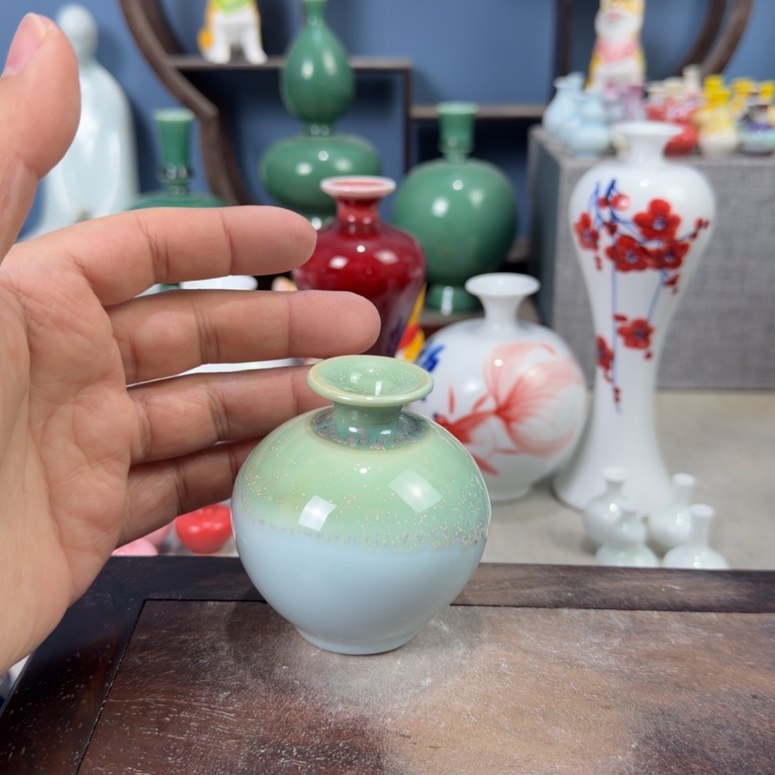 陶瓷手工小花器摆件