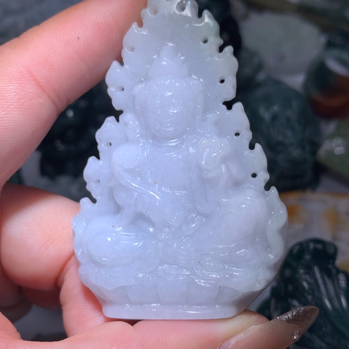 翡翠未镶嵌颈饰保真天然A货翡翠