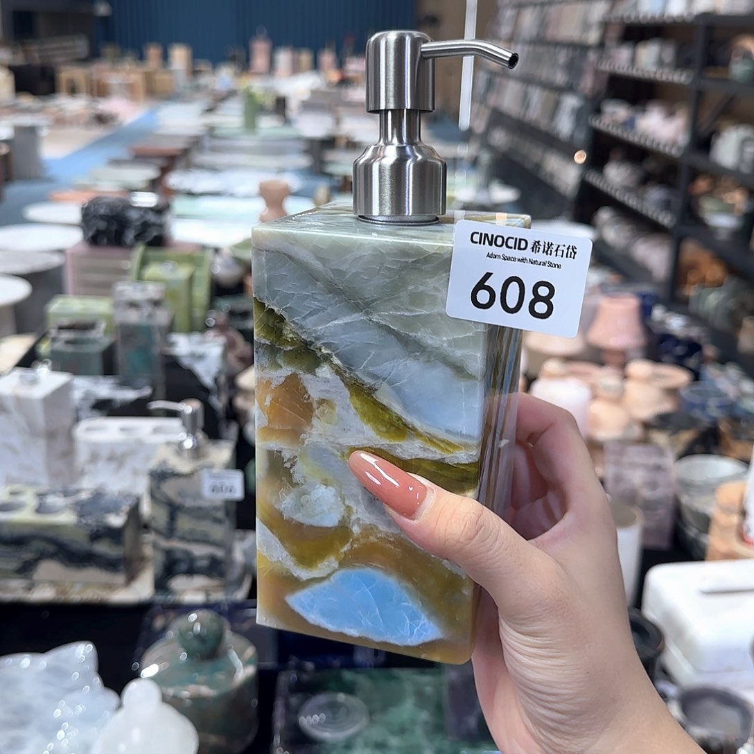 石材发***鱼马尔代夫蓝洗手液608