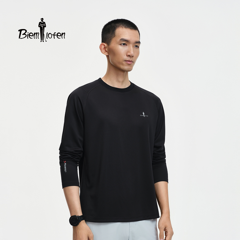 【POLARTEC】比音勒芬2026春季新款男士通勤户外防晒轻量长袖T恤