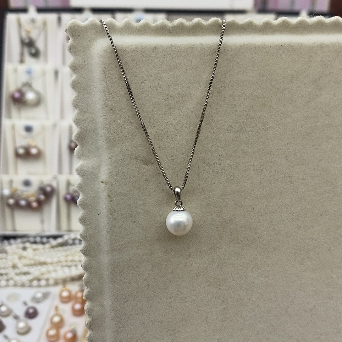 吊坠(赠链)淡水珍珠银S925镶嵌