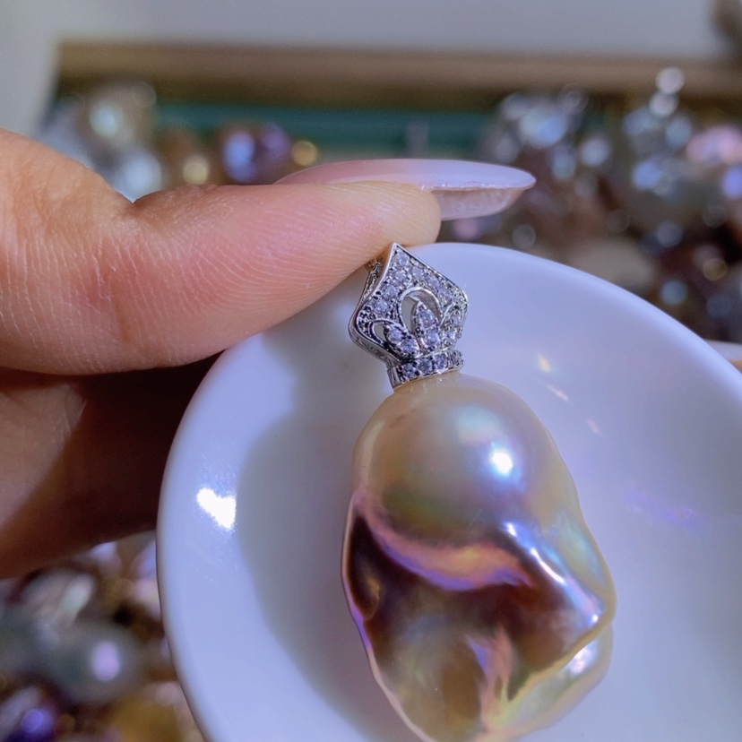 【闪购商品】合金淡水珍珠天然珍珠（微瑕）