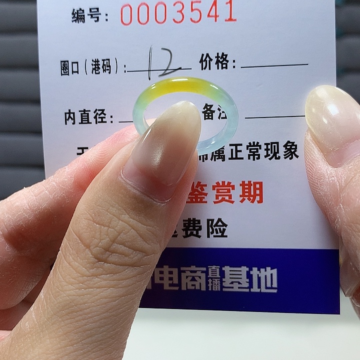 翡翠未镶嵌戒圈3541
