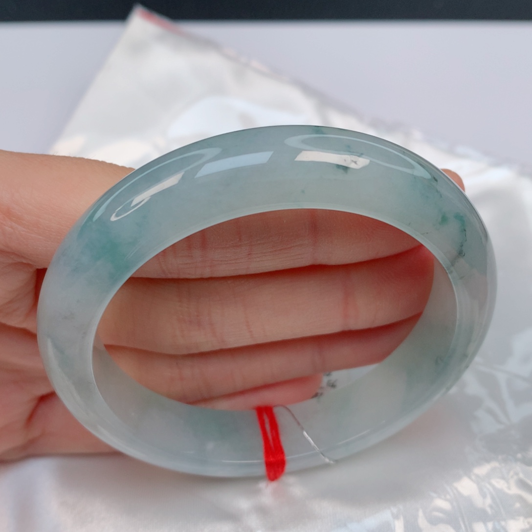 翡翠手镯未镶嵌53.8正圈