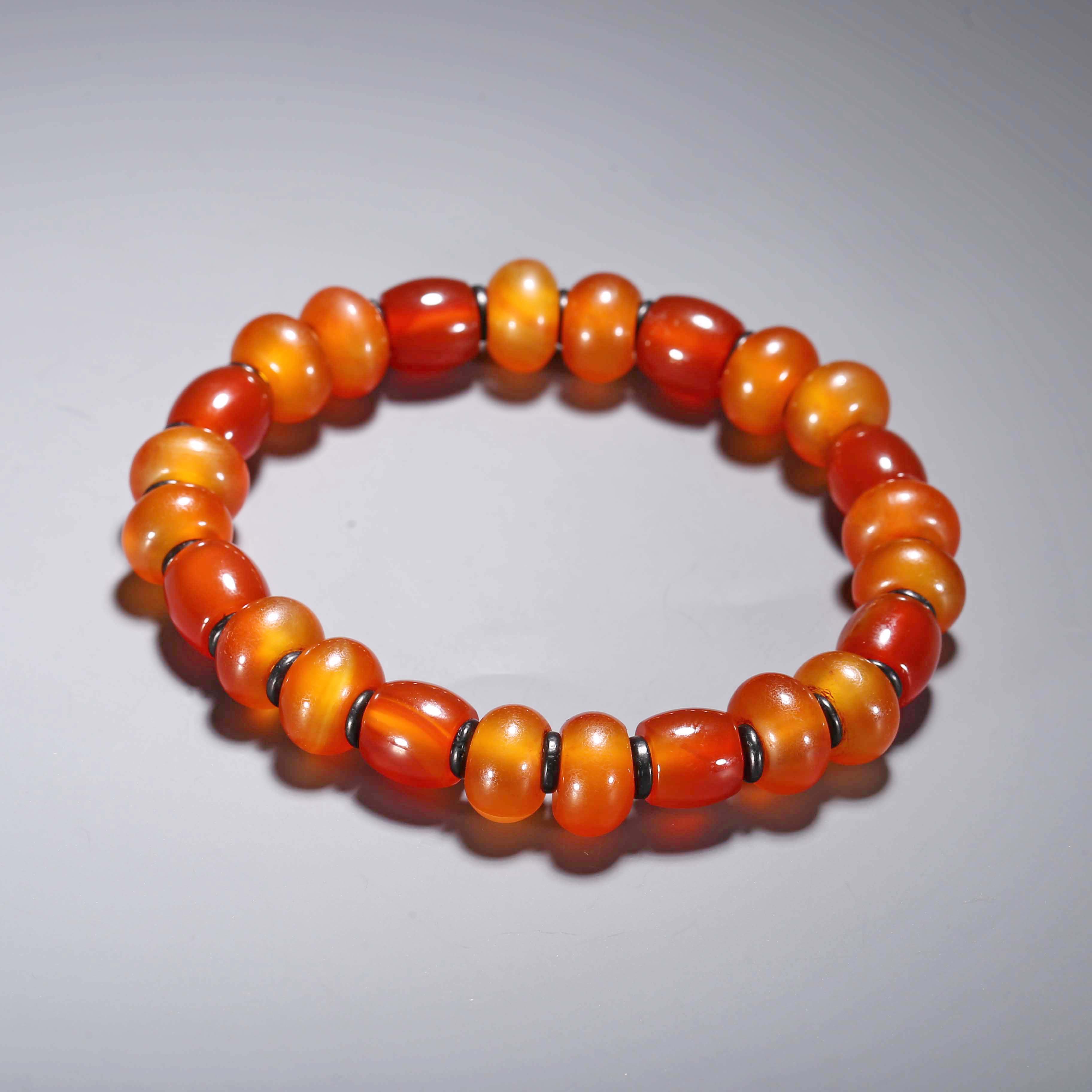 【济文阁】JZYM20121059清代 红玛瑙手串