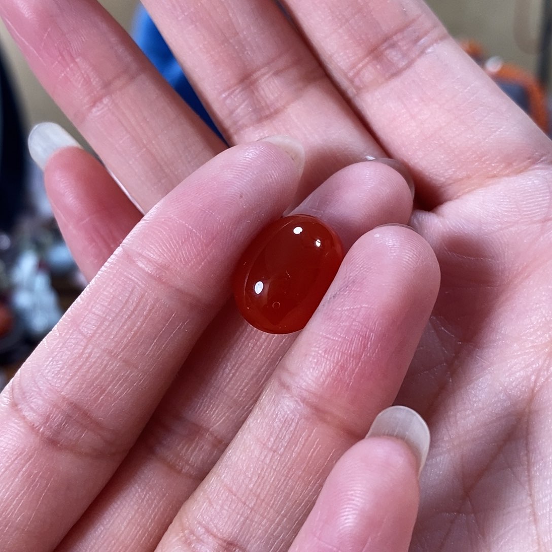 未镶嵌戒面南红玛瑙文*