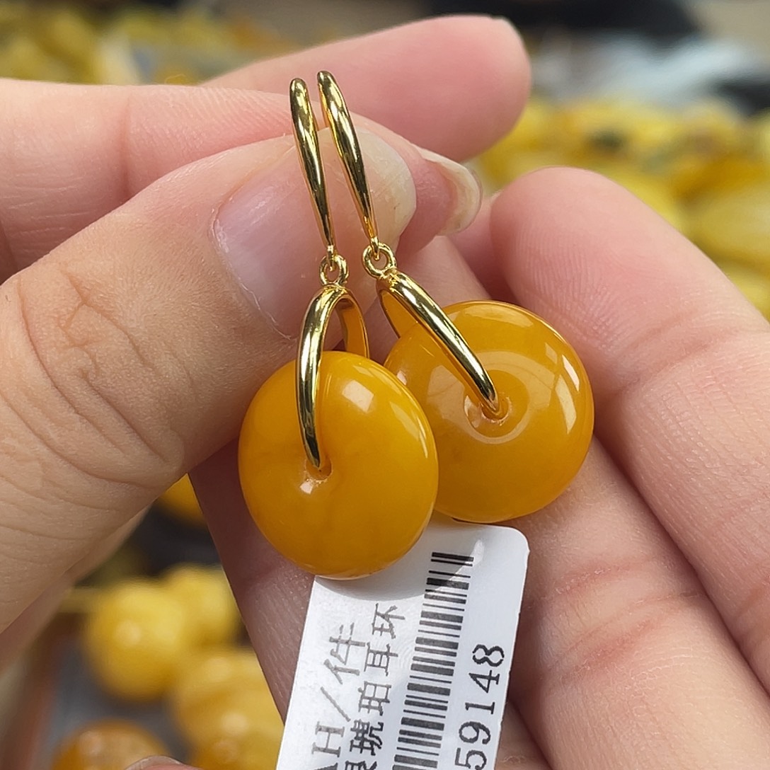 琥珀银S925镶嵌珠宝奇石多样性发其一h