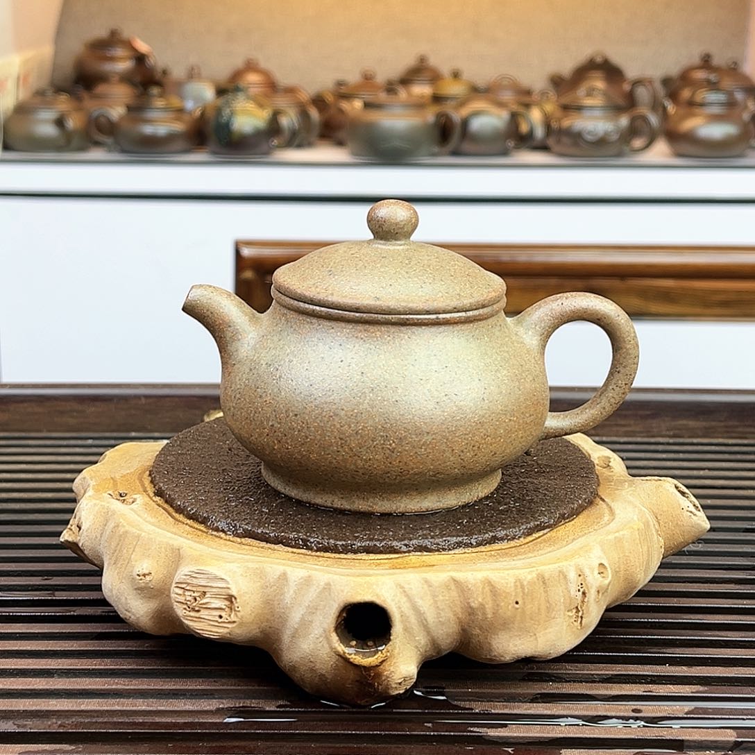 紫砂茶壶4号段泥高温还原烧150cc