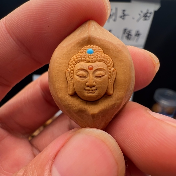 手串/手链橄榄核2.4铁核四花佛头
