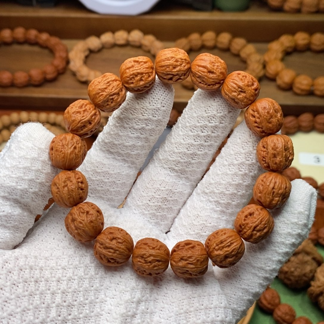 文玩核桃手串15方墩粗筋京八棱