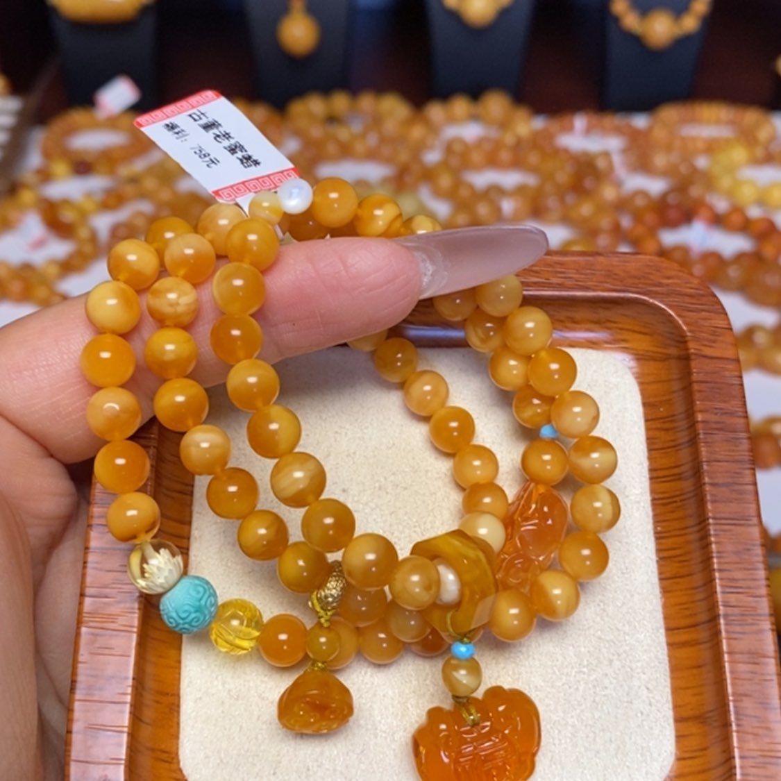 【闪购商品】未镶嵌蜜蜡手链手串
