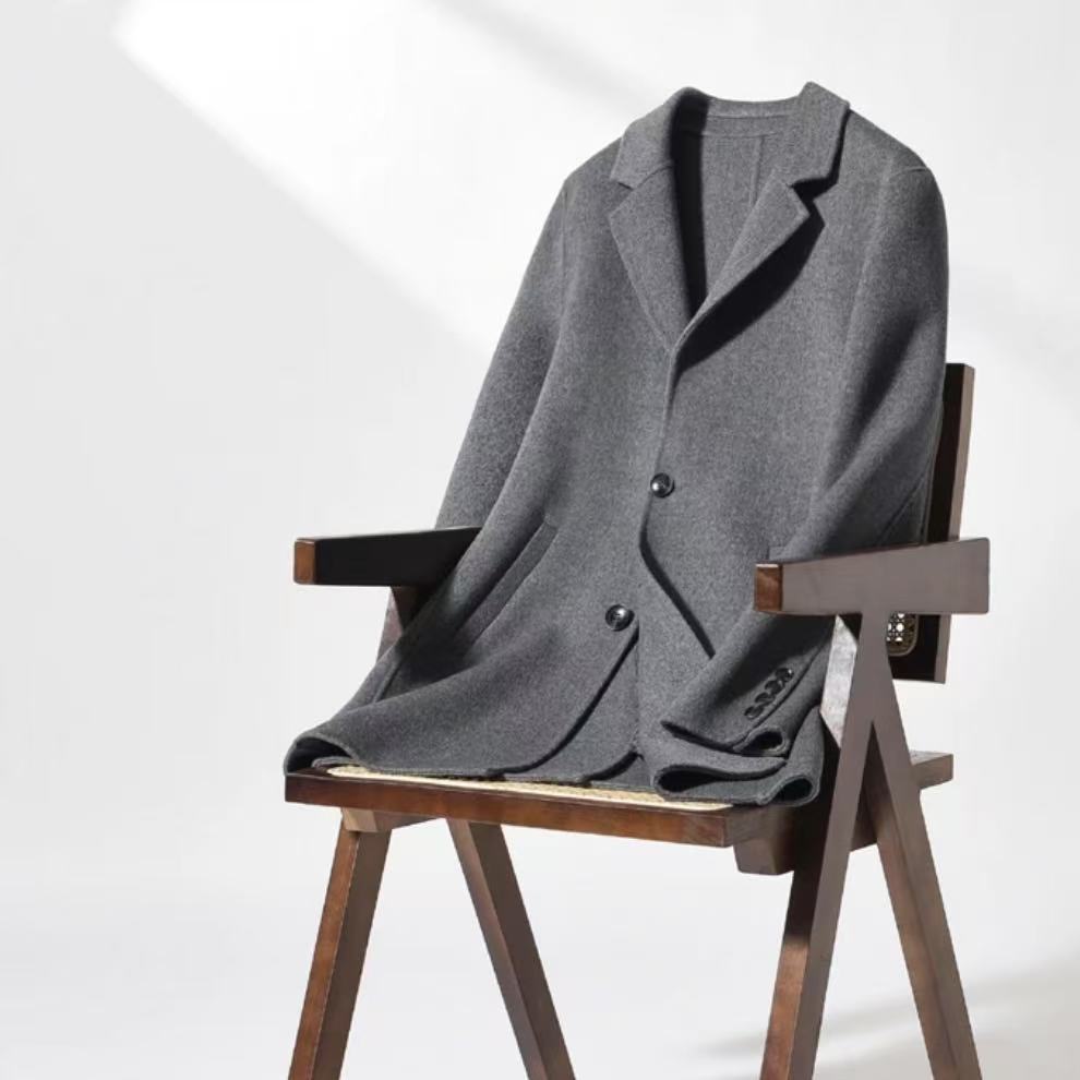 【小姨子】男士双面呢羊毛大衣，秋冬上新，双面呢羊毛外套，夹克，大衣