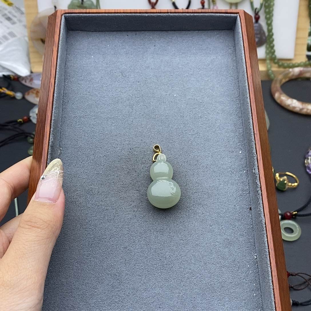 和田玉吊坠(不含链)银S925镶嵌