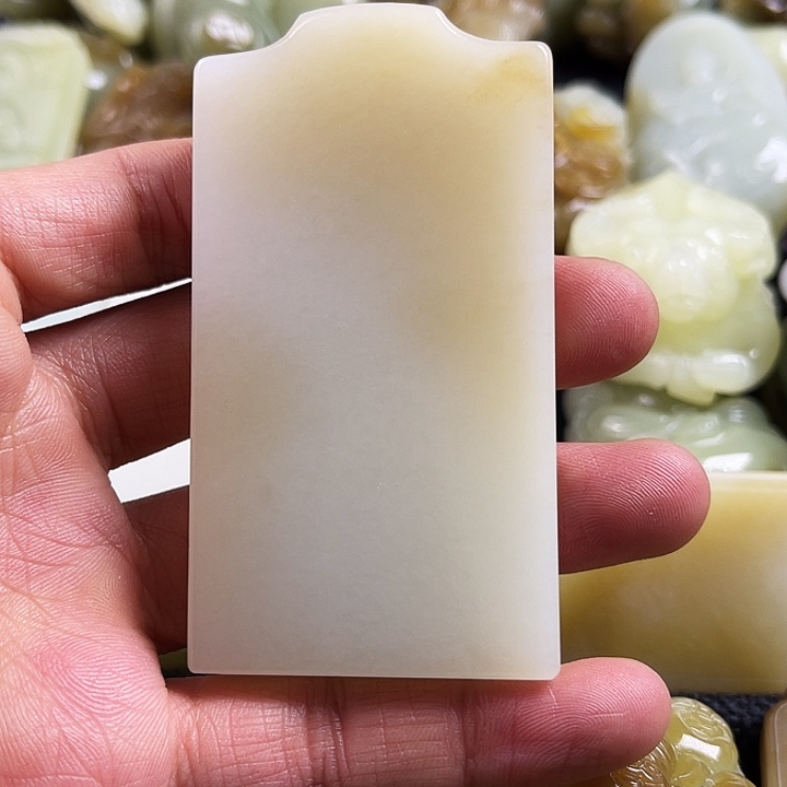 梧***雨和田玉未镶嵌吊坠(不含链)