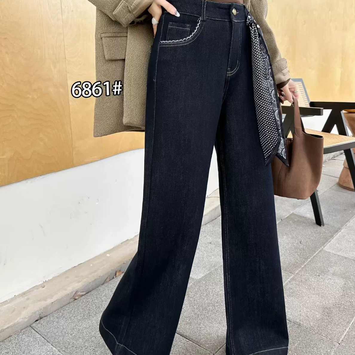 256960秋冬时尚加绒减龄显瘦牛仔裤