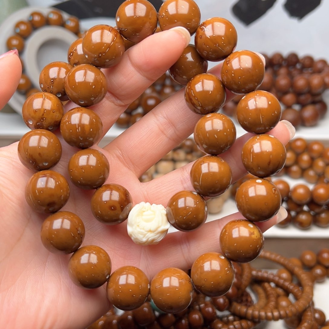 紫金鼠手串16光珠手持练手款