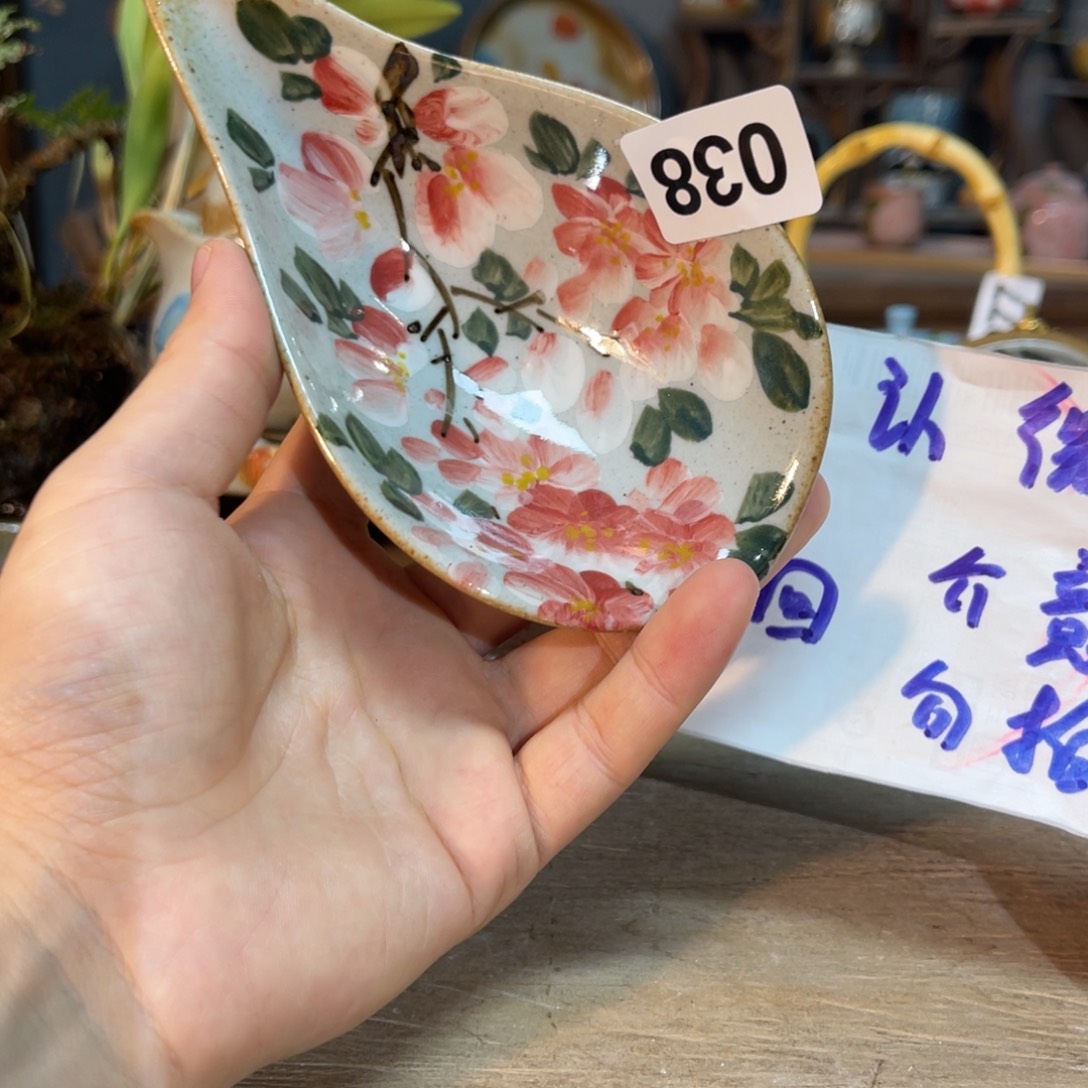 壶素浅陶瓷手工手绘