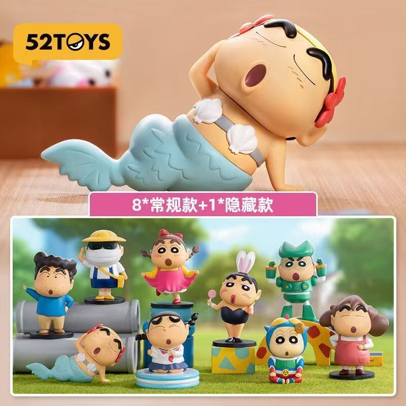 52TOYS蜡笔小新搞怪cos盲盒手办动漫玩具