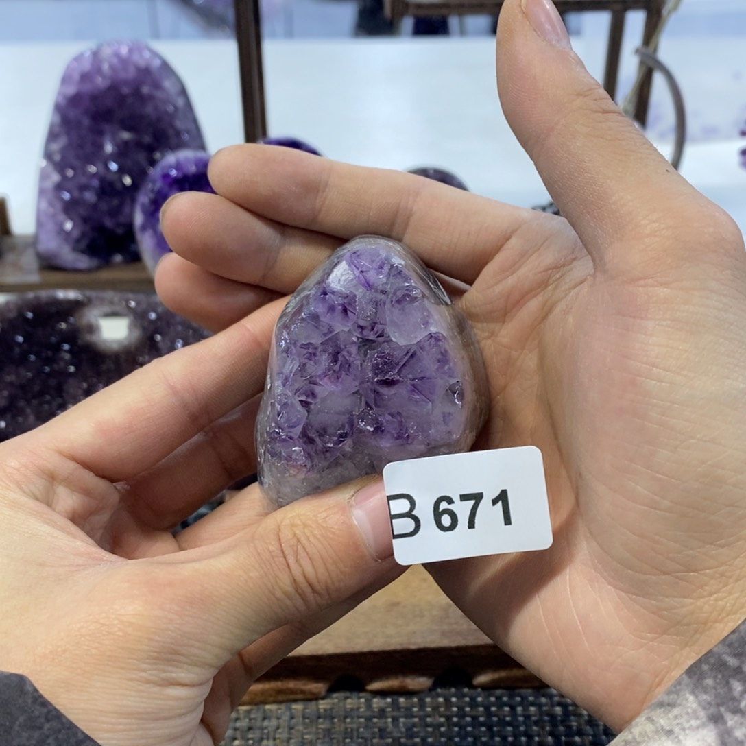 紫晶摆件摆件未镶嵌
