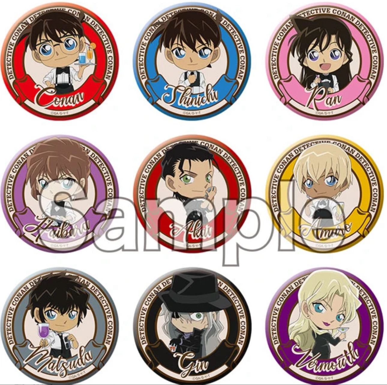 名侦探柯南 酒保Q吧唧