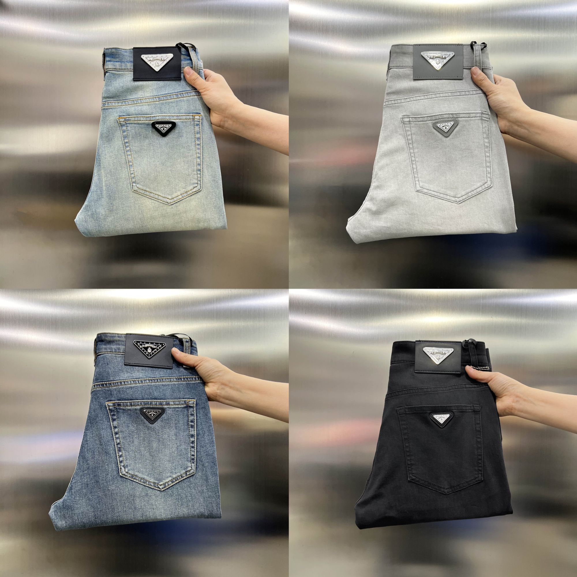 【春夏新款】男士牛仔裤 多少可选 欧货弹力修身小直筒