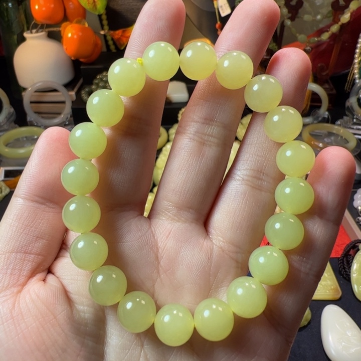 和田玉（黄玉）颈饰未镶嵌