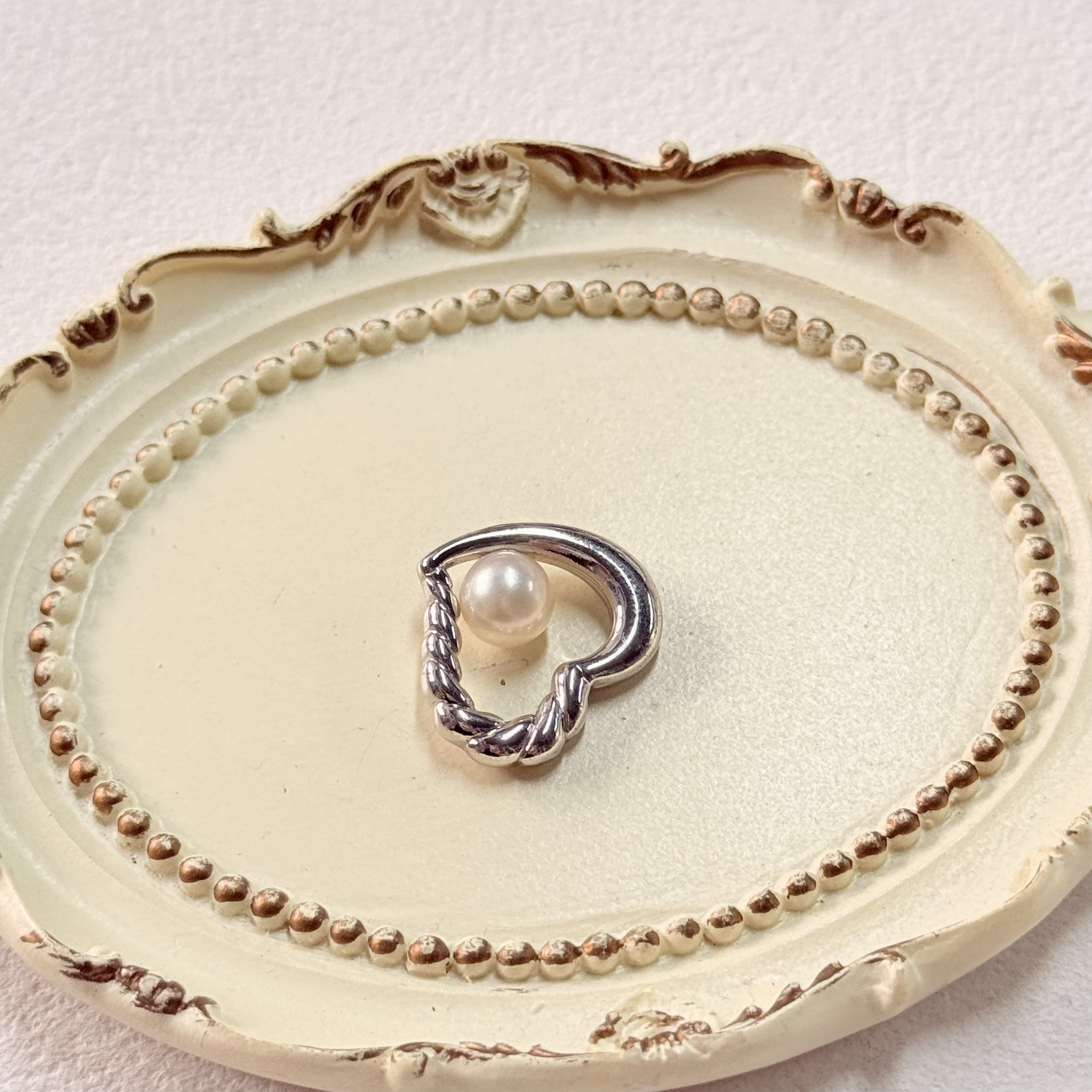 【六六中古】孤品天然海水珍珠吊坠ew3622珠子6.65