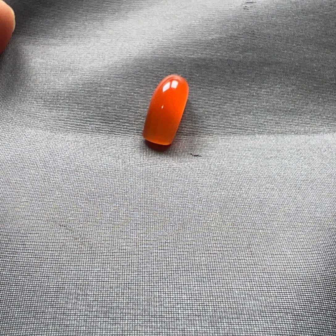 未镶嵌马安戒面南红玛瑙淡****5