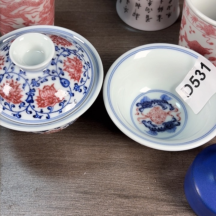 微瑕手工手绘茶具531