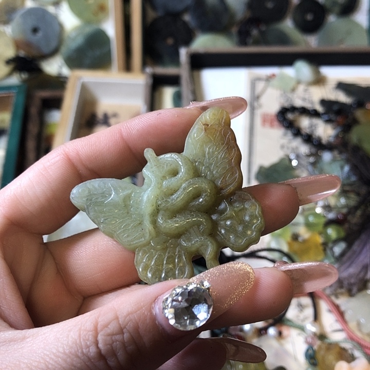 岫玉岫玉挂件未镶嵌