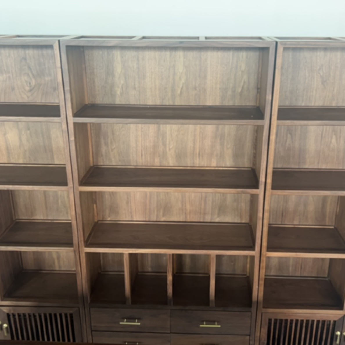 北美黑胡桃多功能博古架