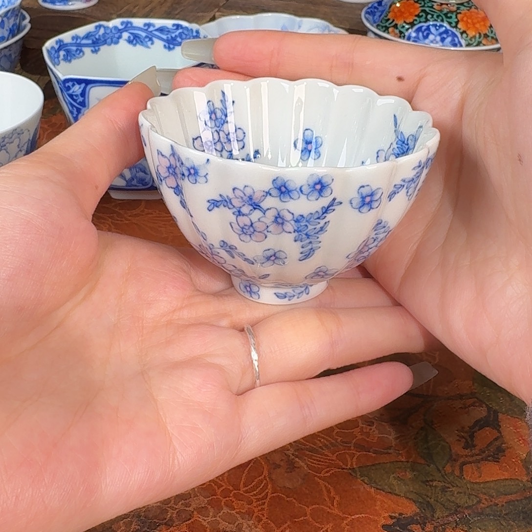 青樵轩新品十六瓣小花杯