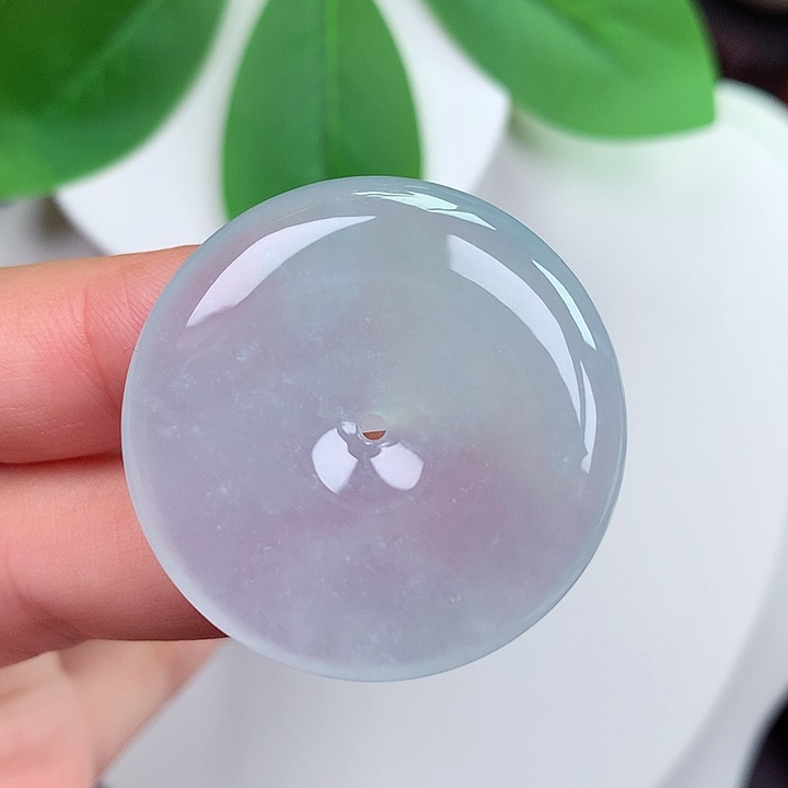 颈饰未镶嵌翡翠平安扣 33.8x6.0mm