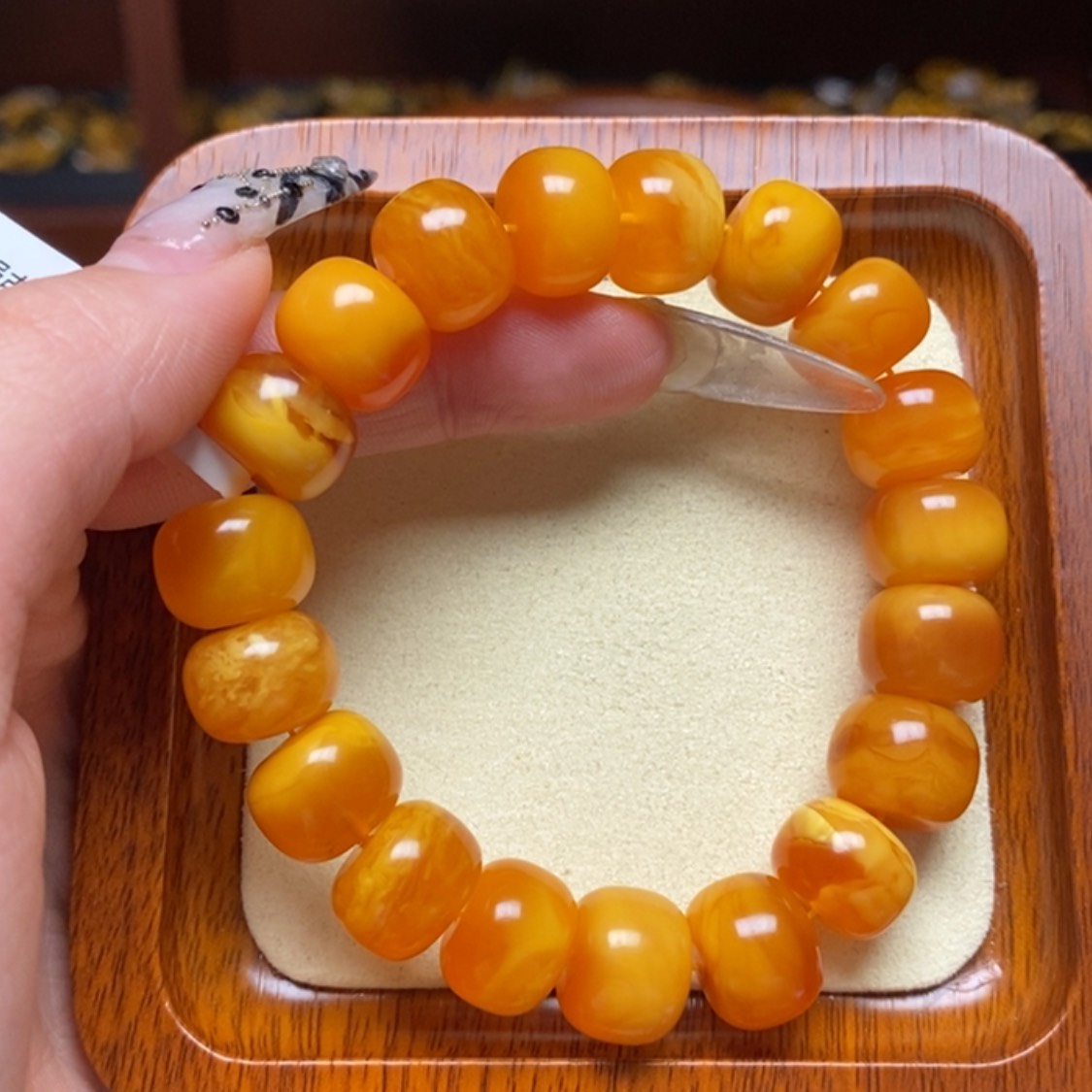 【闪购商品】蜜蜡手链未镶嵌手串