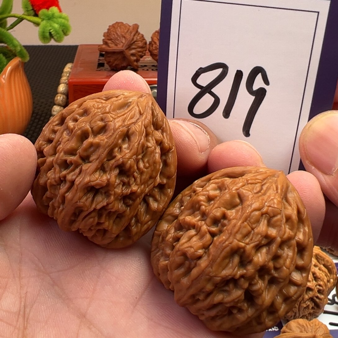 文玩核桃把件虎头王38.5尺寸819号