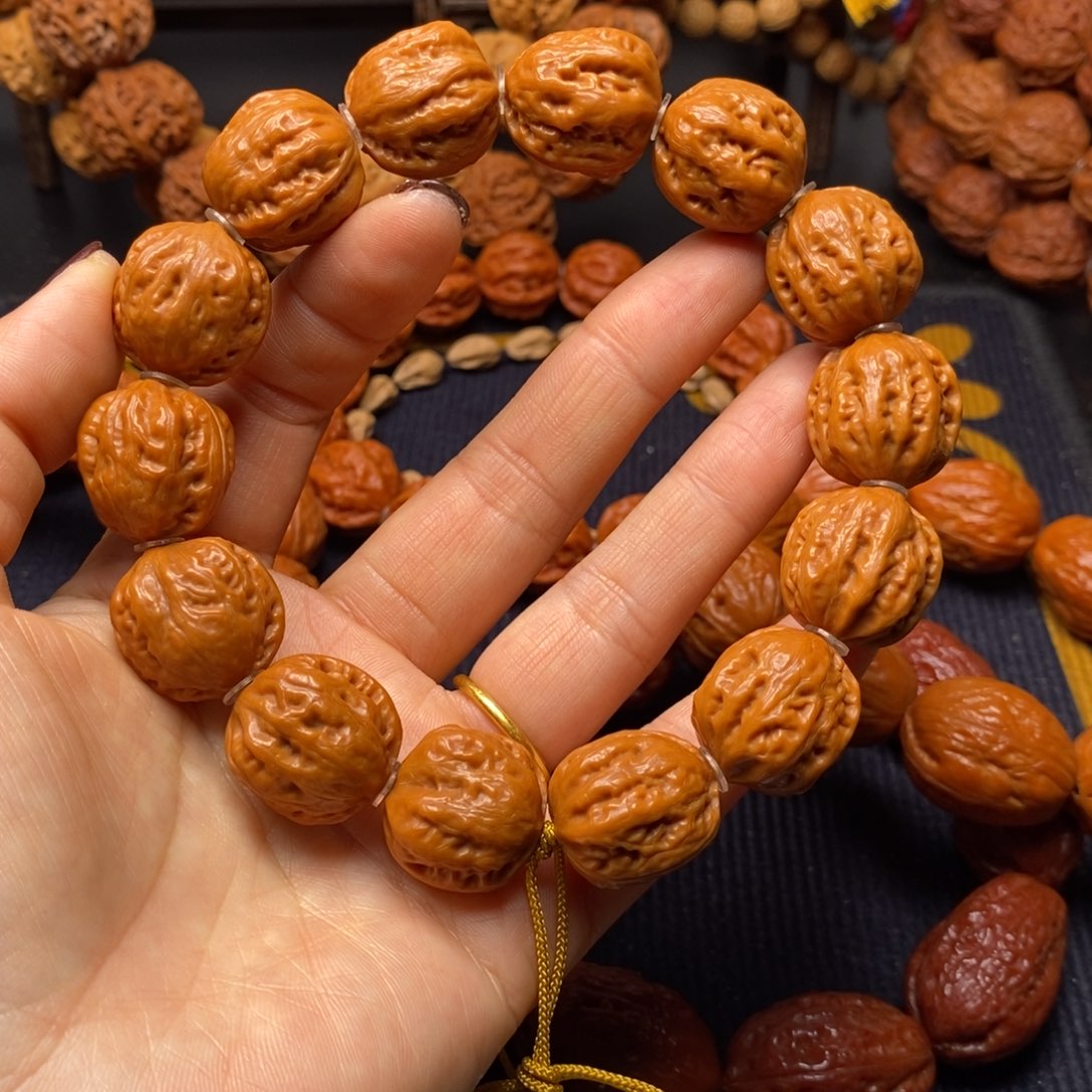 【闪购商品】吊坠文玩核桃方印手串