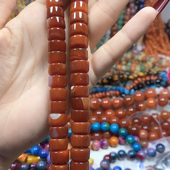 玛瑙/玉髓未镶嵌珠宝半成品卡12mm