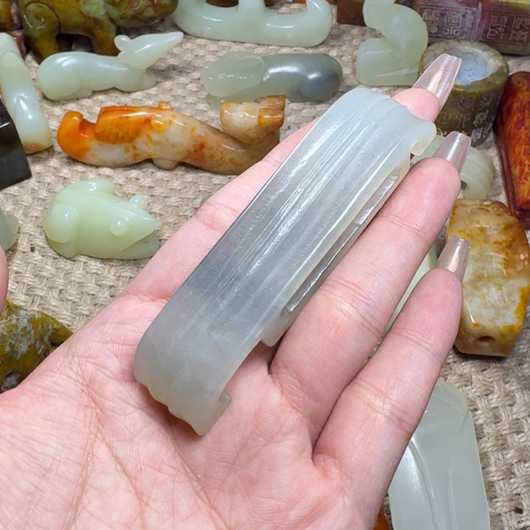 白玉菩提吊坠挂件