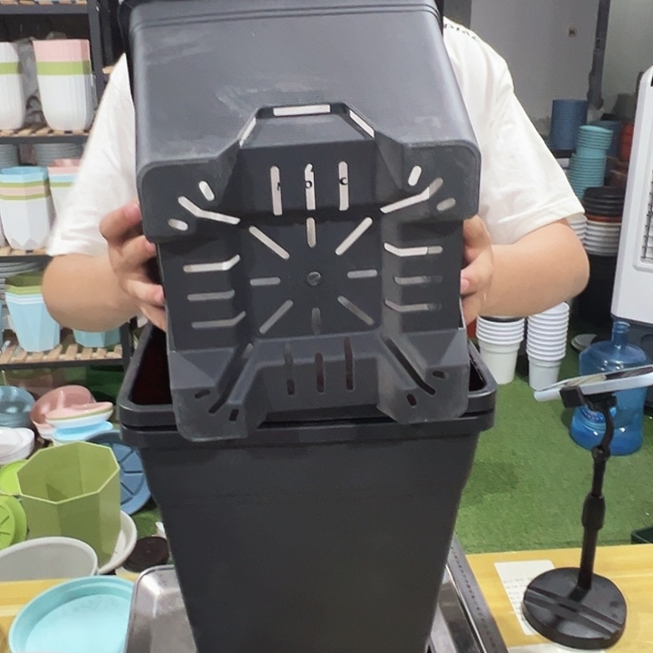 特价方形口26高28黑色无托3只