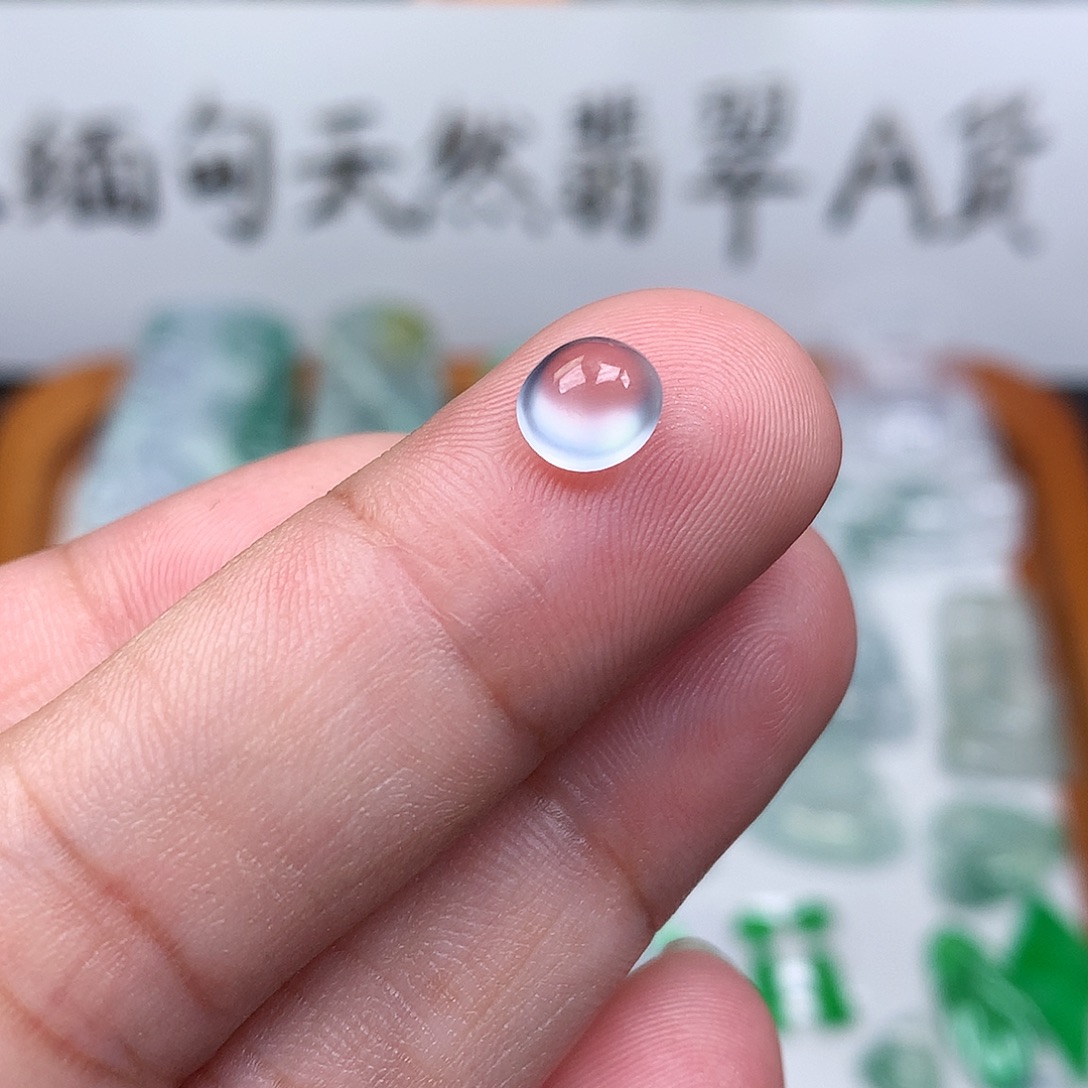 翡翠裸石缅甸天然A货翡翠冰种蛋面