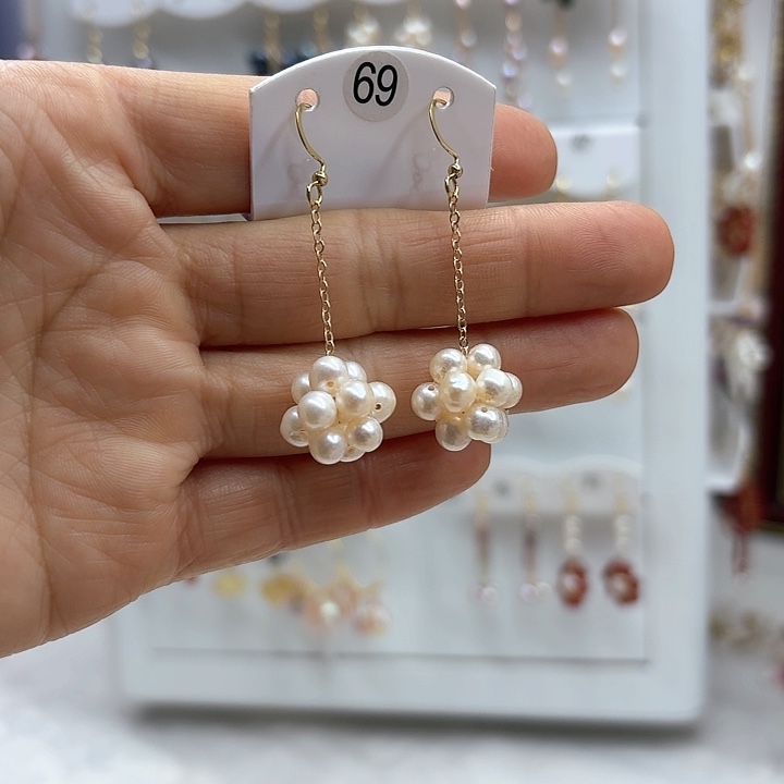 淡水珍珠发饰银S925镶嵌