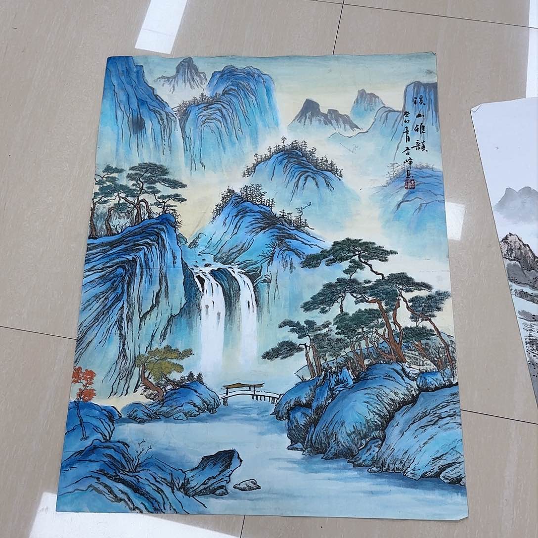 国画国画作品多次