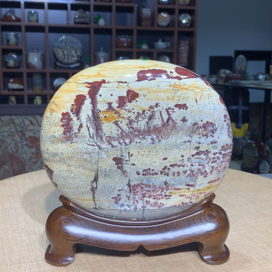 紫砂广西国画石摆件，收藏观赏