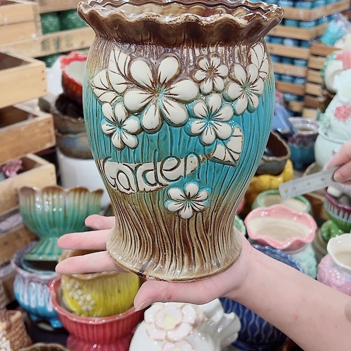 有孔，凑单福利满10元发货陶瓷多肉花盆！