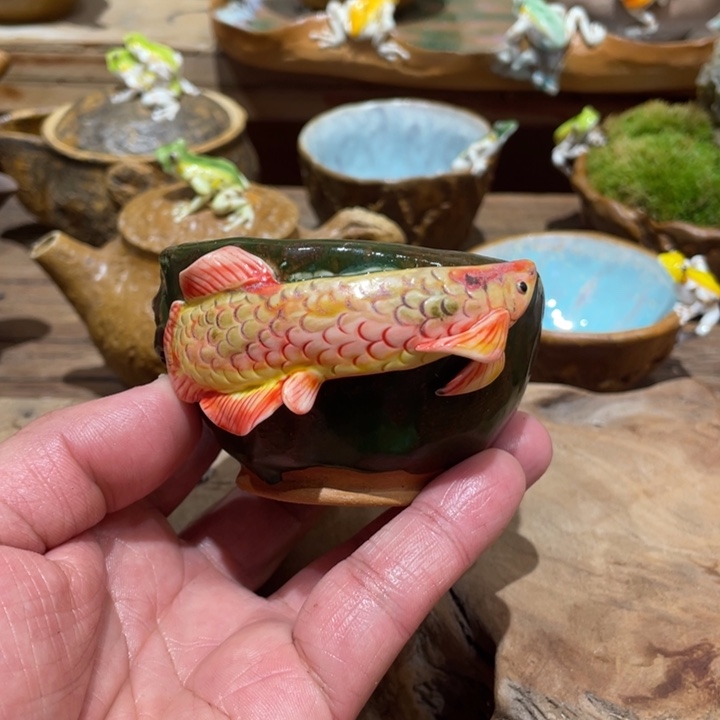 杯纯手工制作的杯子